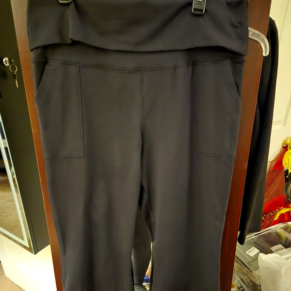 OFFLINE BY AERIE Womens  Black Super Flared Casual Pants. XXL. - Picture 4 of 7